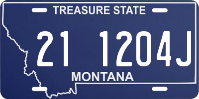 MT license plate 211204J