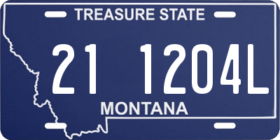 MT license plate 211204L