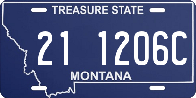 MT license plate 211206C