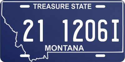 MT license plate 211206I