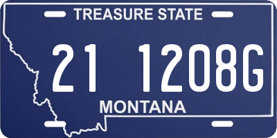 MT license plate 211208G