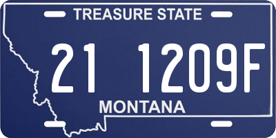 MT license plate 211209F