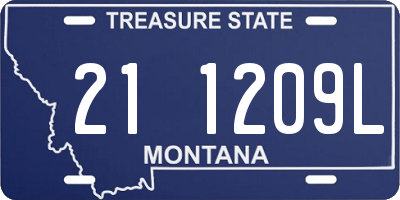 MT license plate 211209L