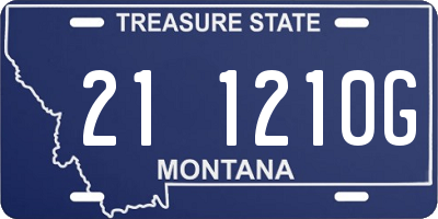 MT license plate 211210G