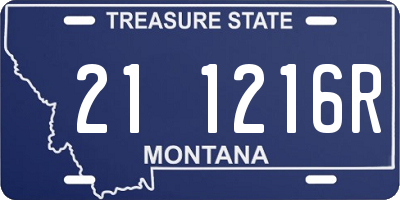 MT license plate 211216R
