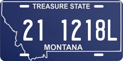 MT license plate 211218L