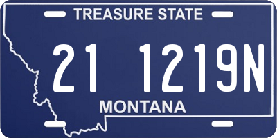 MT license plate 211219N
