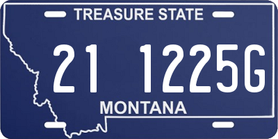 MT license plate 211225G