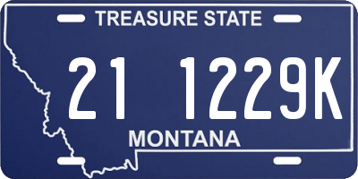 MT license plate 211229K