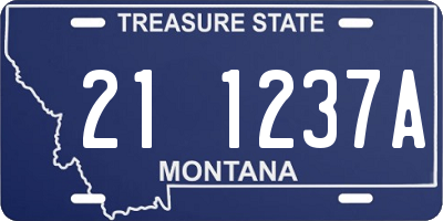 MT license plate 211237A