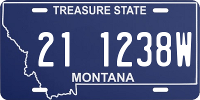 MT license plate 211238W