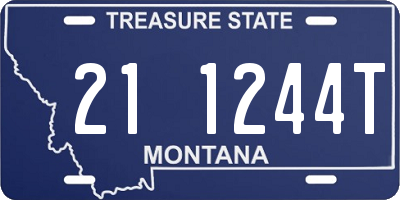 MT license plate 211244T