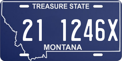 MT license plate 211246X