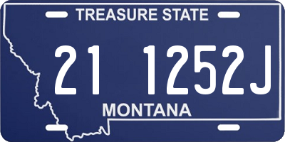 MT license plate 211252J