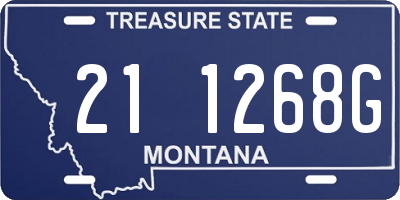 MT license plate 211268G