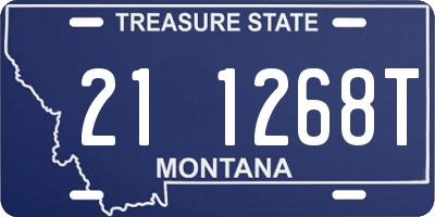 MT license plate 211268T