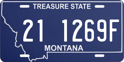 MT license plate 211269F