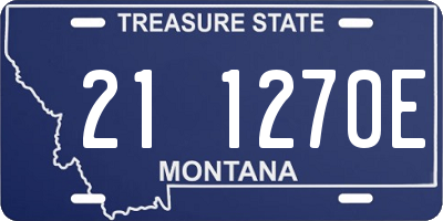 MT license plate 211270E