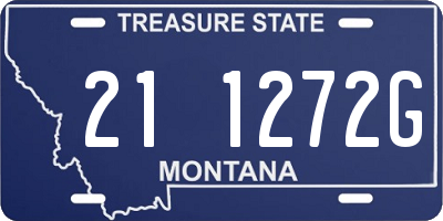 MT license plate 211272G