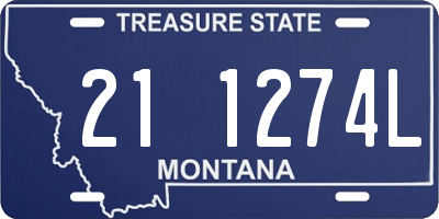 MT license plate 211274L