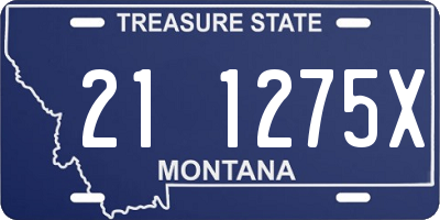 MT license plate 211275X