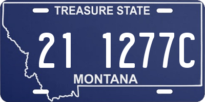 MT license plate 211277C