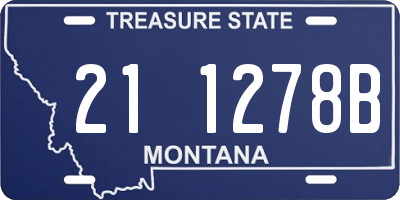 MT license plate 211278B