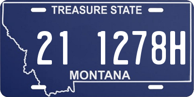 MT license plate 211278H