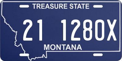 MT license plate 211280X