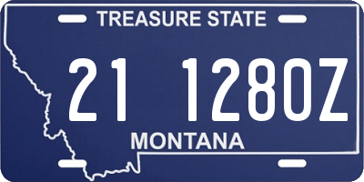 MT license plate 211280Z