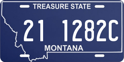 MT license plate 211282C