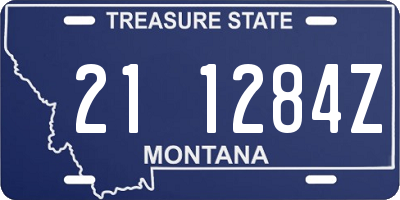 MT license plate 211284Z