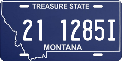MT license plate 211285I
