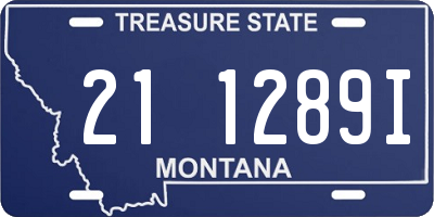 MT license plate 211289I