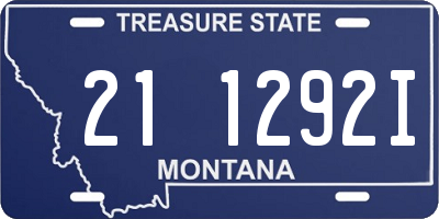 MT license plate 211292I