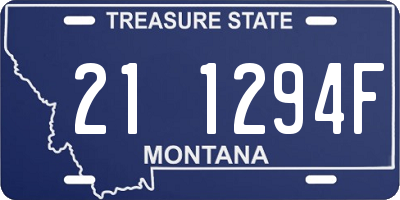 MT license plate 211294F