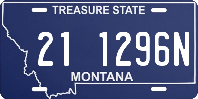 MT license plate 211296N