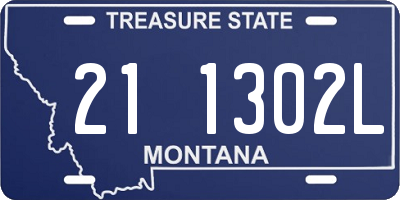 MT license plate 211302L
