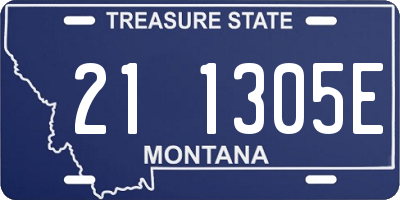 MT license plate 211305E