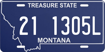 MT license plate 211305L