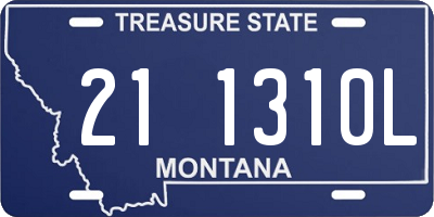 MT license plate 211310L