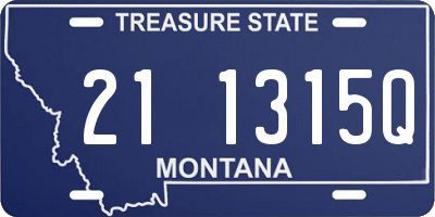 MT license plate 211315Q