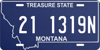 MT license plate 211319N