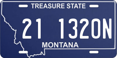 MT license plate 211320N