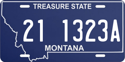 MT license plate 211323A