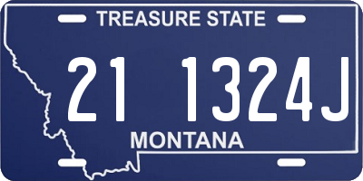 MT license plate 211324J