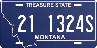 MT license plate 211324S