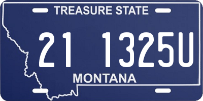 MT license plate 211325U