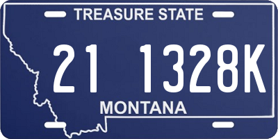 MT license plate 211328K