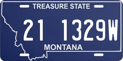 MT license plate 211329W
